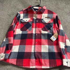Men's Plaid Flannel Shirt Jacket